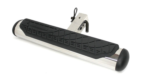 4" Oval Hitch Step Go Rhino | 24" Polished Stainless Steel | 460PS | Fits 2" Receivers