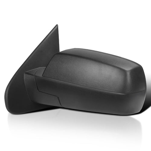 Spec-D Tuning Matte Black Left Driver Side Power Heated Mirror w/Puddle Light Compatible with 2014-2018 Chevy Silverado, GMC Sierra