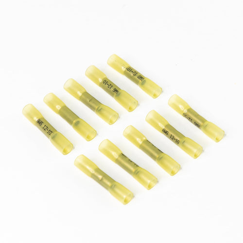 10-12awg DeatschWerks Fuel Safe Heat Shrink Butt Connectors (Conn-HSBC-Yellow)