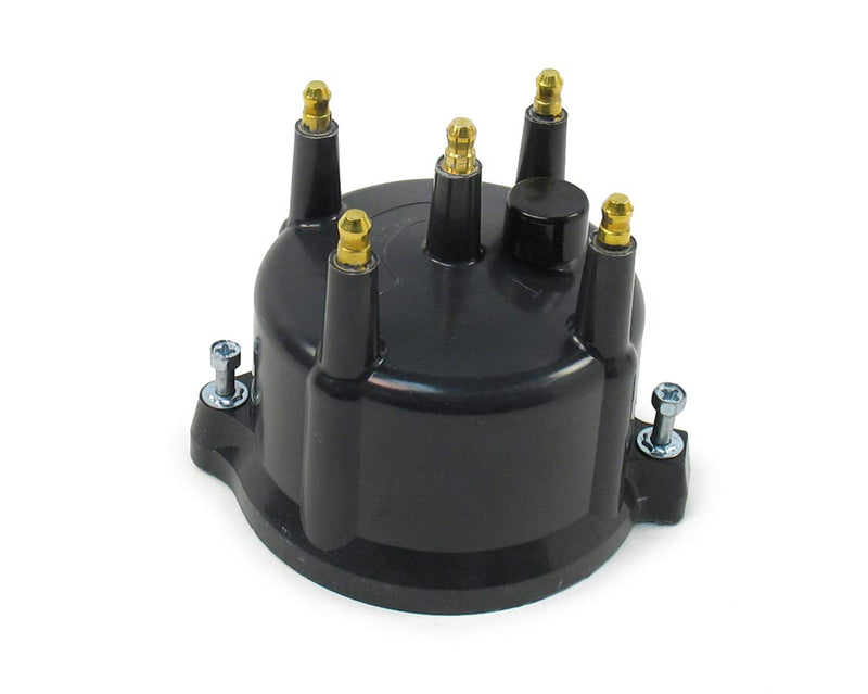 Black Distributor Cap Pertronix D654710 for Flame-Thrower Billet Distributor 4 Cylinder Engine