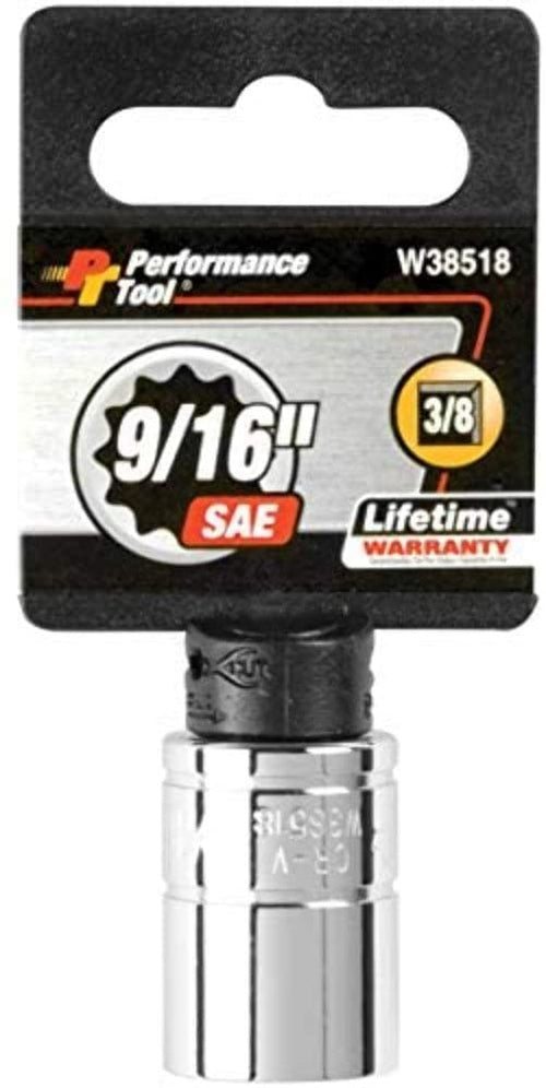 12-Point Performance Tool Socket, 3/8-Inch Drive, 9/16