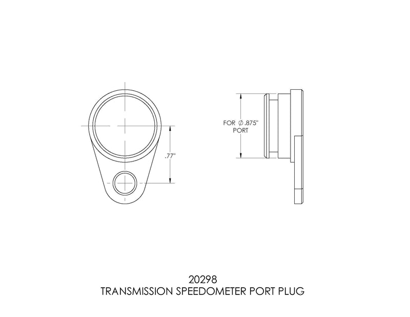 Speedo Port Plug B&M 20298
