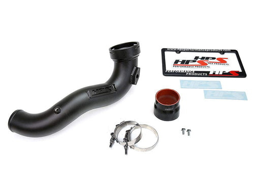 Black HPS Performance Intercooler Intake Charge Pipe Turbo Boost Compatible for 2011-2013 BMW 335i 335iX 135i 2013-2015 X1 xDrive35i N55 3.0L Turbo, 17-107WB