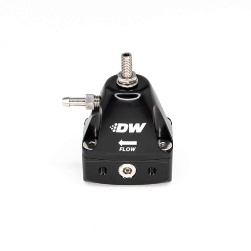 Adjustable DeatschWerks DWR1000iL Fuel Pressure Regulator, Black in-line