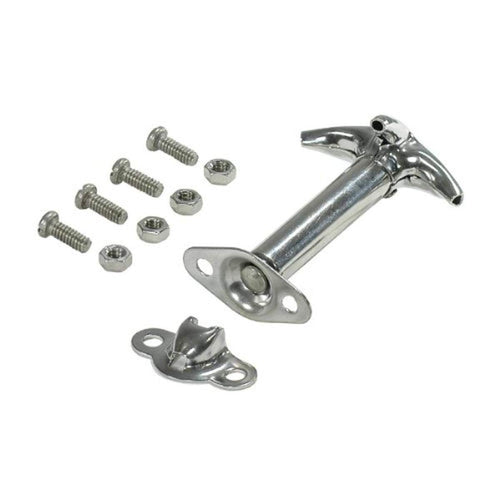 Hood Catch Kit Rugged Ridge for Jeep CJ/Wrangler YJ | Stainless Steel, Stainless | 11116.03 | Fits 1941-1995 Willys/Jeep CJ/Wrangler YJ