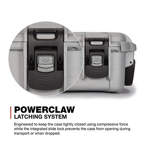 Silver Nanuk 904 Waterproof Hard Case with Foam Insert