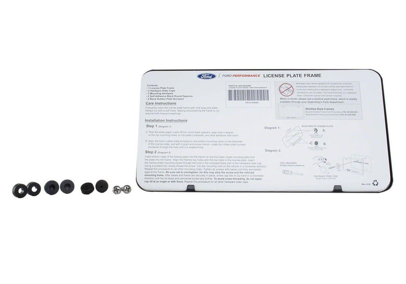 Black Stainless Steel FORD PERFORMANCE License Plate Frame