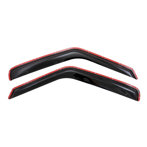 TrailFX Rainguards Window Vents Fits Ford E-150 2007-2014 Low Profile Acrylic Snap-in Installation 2-Piece Smoke in-Channel TrailFX 2141IC