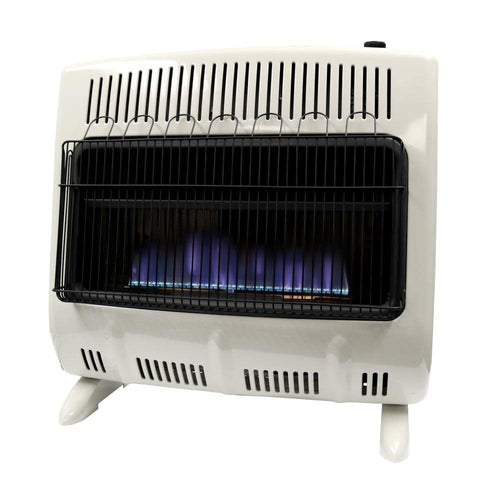 Vent Free Heatstar 30000 Btu Blue Flame Natural Gas Heater With Thermostat And Blower
