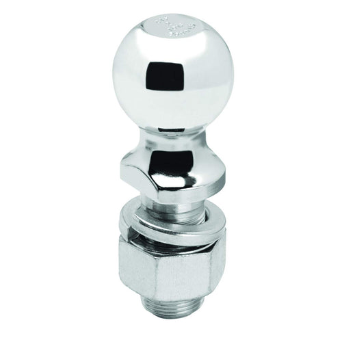 Trailer Hitch Ball Draw-Tite 63830, 2 Inch Diameter, 8,000 lbs. Capacity, 1-1/4 Inch Shank Diameter, 2-3/4 Inch Shank Length, Chrome