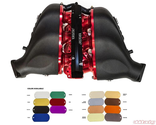 GT-R ALPHA Cast Plenum/Billet Intake Manifold w/Triple Fuel Rail (18 Injector) Black