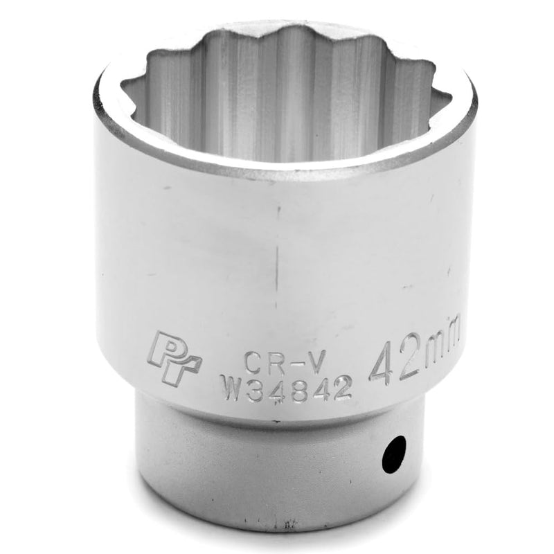 W34842 Performance Tool 3/4-Inch Drive 12-Point Standard Socket 42mm