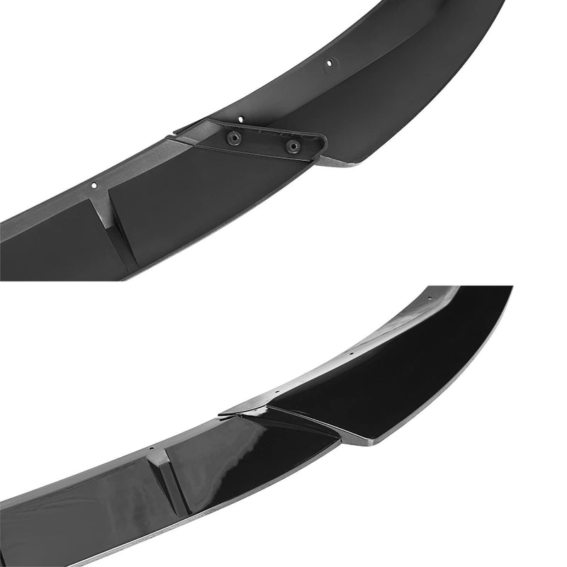 Glossy Black Spec-D Tuning Front Bumper Lip Spoiler Splitter Kit 3PC Compatible with 2019-2022 BMW 3 Series G20