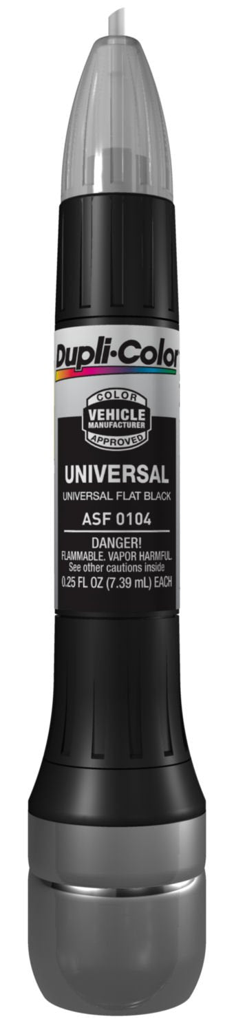 Dupli-Color Scratch Fix ASF0104 All-In-1 Exact-Match Automotive Touch-Up Paint – Universal Flat Black – 0.25 oz. Paint Pen