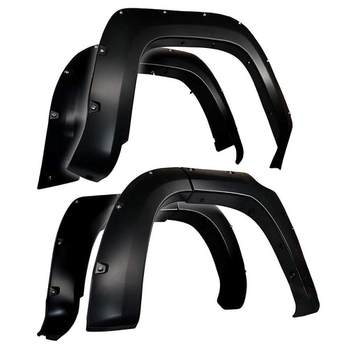 Tyger Auto Fender Flares 2014-2023 Compatible with Toyota 4Runner (Excl. Limited model), Smooth Textured Paintable Bolt-Riveted Style 4pc | TG-FF8T4358