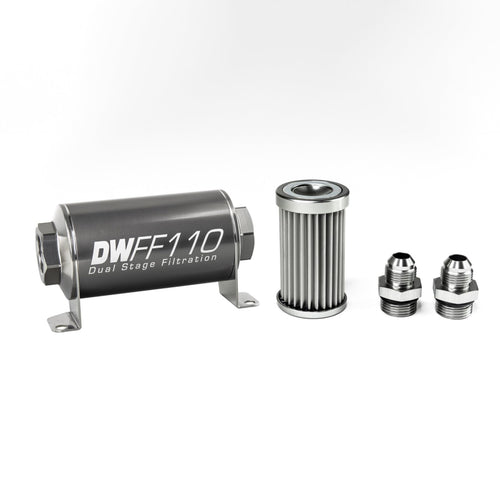 in-line DeatschWerks Fuel Filter and housing kit (8-03-110-005K-8)