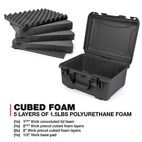 Waterproof Nanuk 933 Hard Case with Foam Insert - Graphite