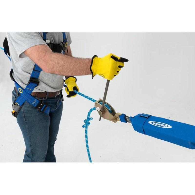 30 Ft Werner 2-Man Rope Horizontal Lifeline System D-Bolt Anchor