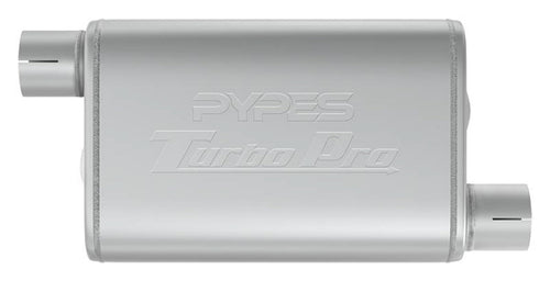 Turbo Pro Muffler Pypes Performance Exhaust MVT10: 2.5 Inch Offset Inlet/Offset Outlet,Multi