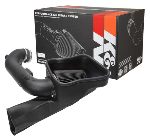 Cold Air Intake System K&N: High-Flow Air-Filter, Increase Performance & Horsepower: Compatible with 2018-2023 FORD Mustang GT, 30-2605