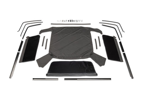 Rampage Complete Soft Top Rampage | Vinyl, Black with Tinted Windows, includes Frame & Hardware | 98501 | Fits 1980 - 1993 Ford Bronco