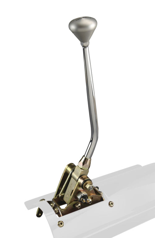 Lokar Floor Mount Shifter Kit FMS6700ANMP with 23" Double Bend Lever and Polished Mushroom Knob for GM 700-R4 Transmission, Multicolor