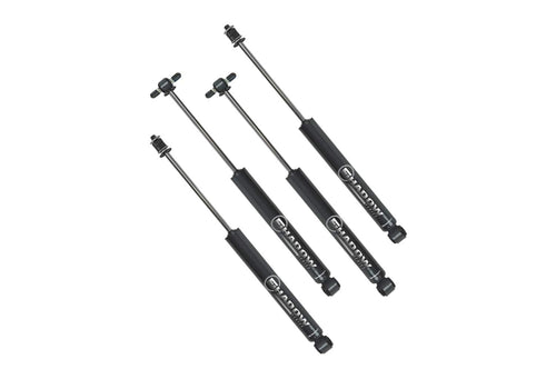 Superlift Suspension Lift Kit Shock Box for Jeep Wrangler JK RealTruck | Front & Rear Shadow Series Shocks | 84016 | Fits 2007-2018 Jeep Wrangler JK 2 Door & 4 Door with 2.5-4" Lift
