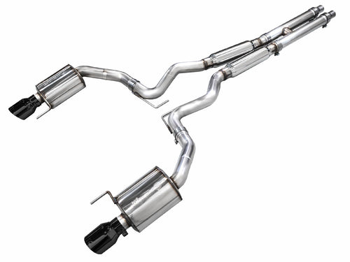 2024 Ford Mustang GT AWE Fastback S650 RWD Touring Catback Exhaust w/ Dual Diamond Black Tips