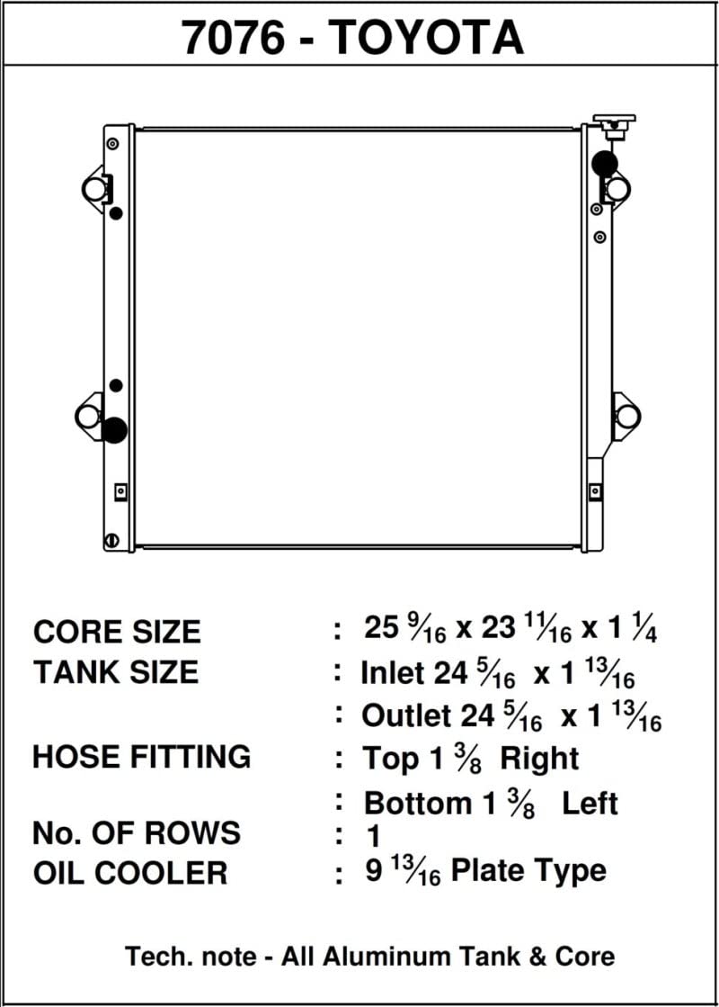 Toyota FJ Cruiser - 06+ CSF - 7076