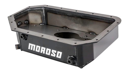 Moroso Steel Oil Pan 20919, Fits Honda K-Series 2.0/2.4 Engines, RSX/Civic SI and others, Road Race Baffle