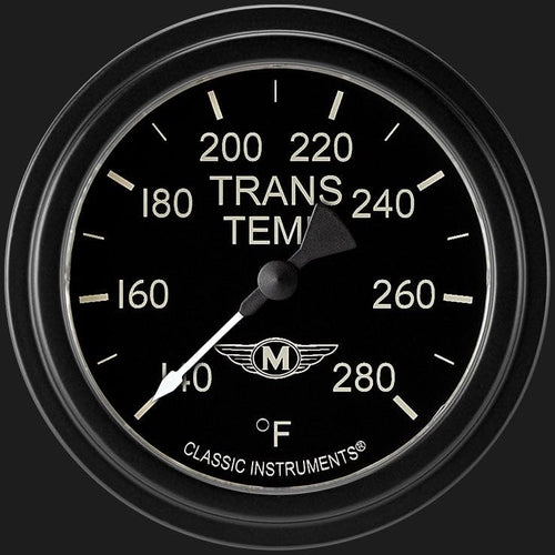 MA327BLF Classic Instruments Moal Bomber 2 5/8" Transmission Temperature Gauge