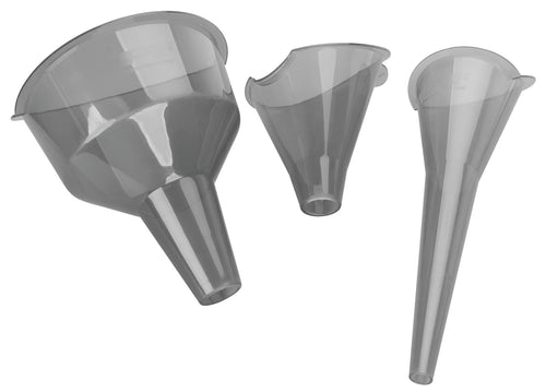 Easy-Fill Performance Tool W4053 Clear View Funnel Set (3 Pieces) - Versatile Liquid Filling Solutions