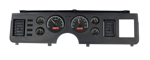 Dakota Digital VHX-79F-MUS-K-R Analog Dash Gauge System Compatible with 1979-86 Ford Mustang Black Alloy Red Backlighting