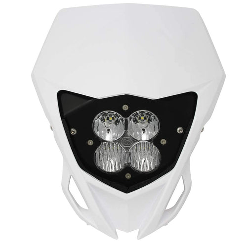 Baja Designs LED Headlight Kit XL Pro with Shell for Yamaha YZ250FX/YZ450FX 2016-2018 Motorcycle (Driving/Combo; Clear)