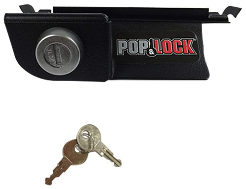 Manual Tailgate Lock – Pop & Lock for Dodge Ram 1500, 2500, and 3500, Fits 2002 to 2008 (Chrome, PL3400C, Works with No Factory Lock)