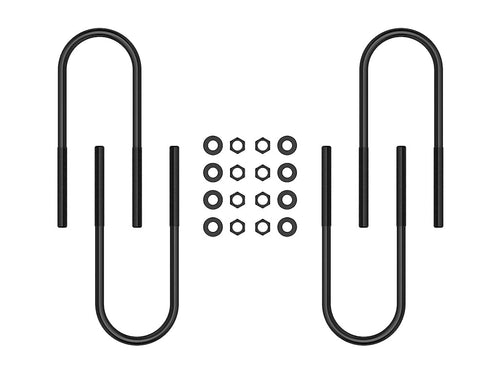 17" ICON Rear U-Bolt Kit, Compatible with 1999-10 Ford F250/F350 SD Dually, 37022