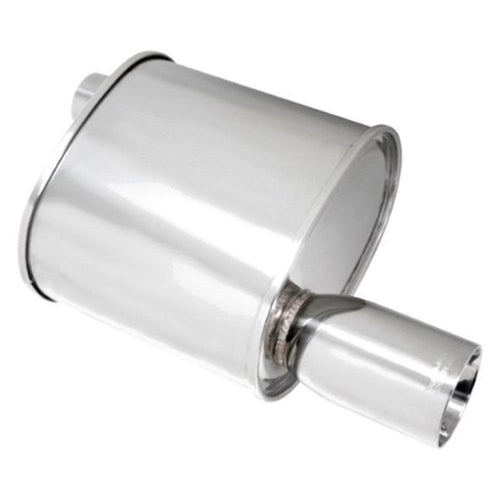 Megan Racing 2.5" MR-MU-FRT-2 Universal Muffler Pipe/3" Dual Stainless Roll Tip