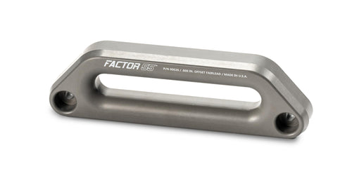 Hawse Offset Fairlead Factor 55 for Synthetic Winch Rope, 1.5" Thickness - Gray