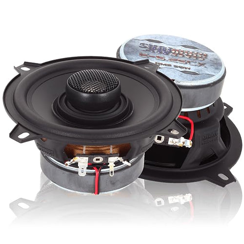 E-5.25CX Sundown Audio 5.25" Coaxial Car Speakers - 2-Way Full Range System with Titanium Tweeters - 50W RMS, 4-Ohm - Direct OEM Replacement, Easy 2.5" Mount, Grilles for Clear Audio