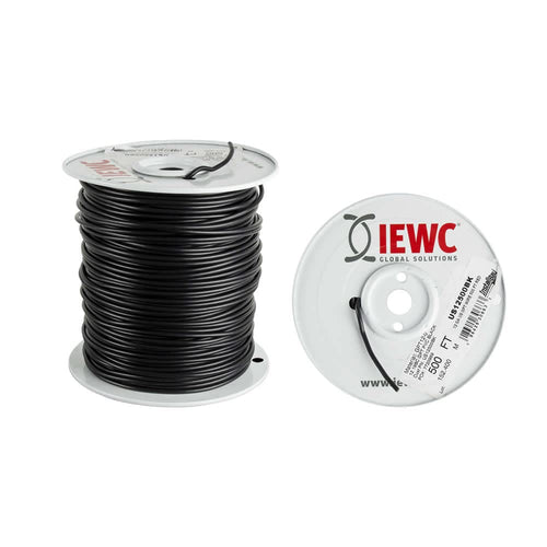 12 Ga Install Bay US GPT All Copper Primary Wire Black - Coil of 500 Ft