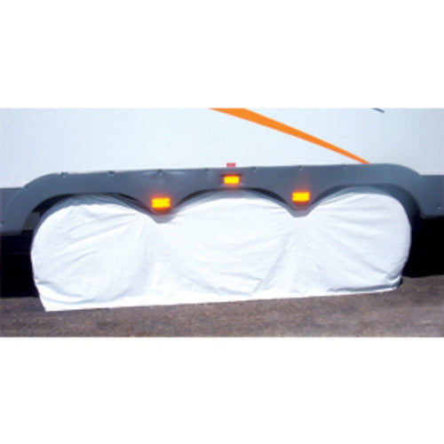 Small ADCO 3983 Triple Axle Tyre Gard Wheel Cover White