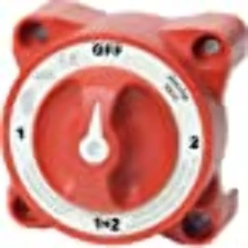 E Ser. Batt Sw, 1-2-Off-Both, Blue Sea Systems Red