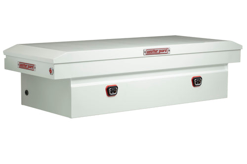 Weather Guard Saddle Box Model 116-3-04, Steel, Full Extra Wide, White, 14.4 cu ft