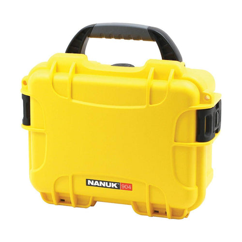 Waterproof Nanuk Hard Case 904 with Foam Insert - Yellow