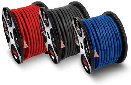 8 Awg T-SPEC 250Ft Black Ofc Power Wire - V8Gt Series,Power Wire V8GT Series (V8GT8BK-250)