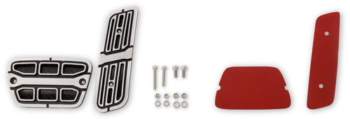 Muscle Cars Drake CA-180005-A Pedal Covers Billet Aluminum Automatic