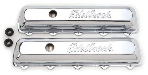 Signature Series Edelbrock Chrome Valve Covers - Set of 2