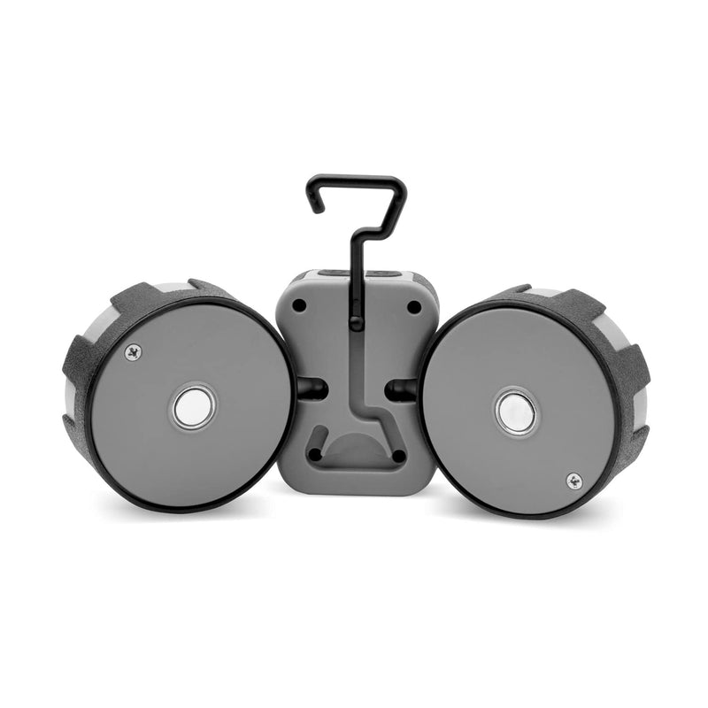 Dual Cob Cyclops Folding Utility Light with Magnets and Hanger | Powerful Multifunctional Adjustable Compact Portable Worklamp with Tri-Light