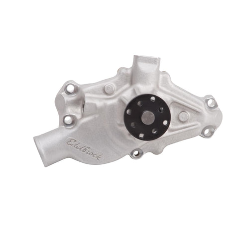 Edelbrock Victor Series Water Pump, Mechanical, 3/4 in Pilot, Short Design, Aluminum, Natural, compatible with Small Block Chevy, Each