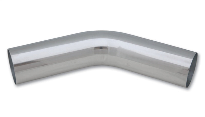 2115 Vibrant Power Tubing, 45 degree elbow, Aluminum, Polished, 0.75 in. Outside Diameter, 1.19 in. Centerline Radius, 4.00 in. Leg Length, each